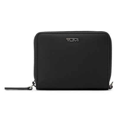 TUMI - Belden Tri-Fold Zip-Around - Leather Travel Wallet - Trifold Wallet with D-Ring - 3.8" X 4.8" X 1.0" - Black
