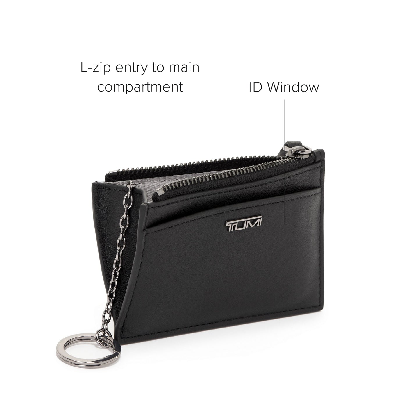 TUMI Belden Zip Card Case - Black