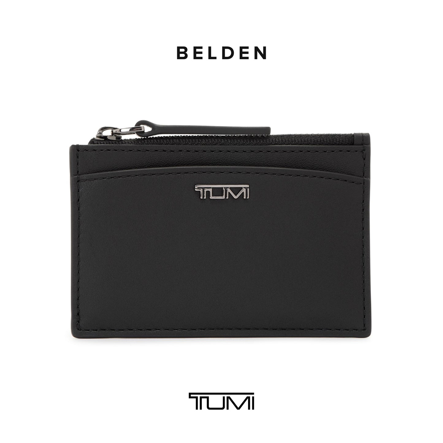 TUMI Belden Zip Card Case - Black