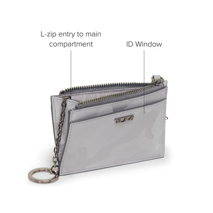TUMI - Belden Zip Card Case for Women - Silver Camo