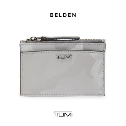 TUMI - Belden Zip Card Case for Women - Silver Camo