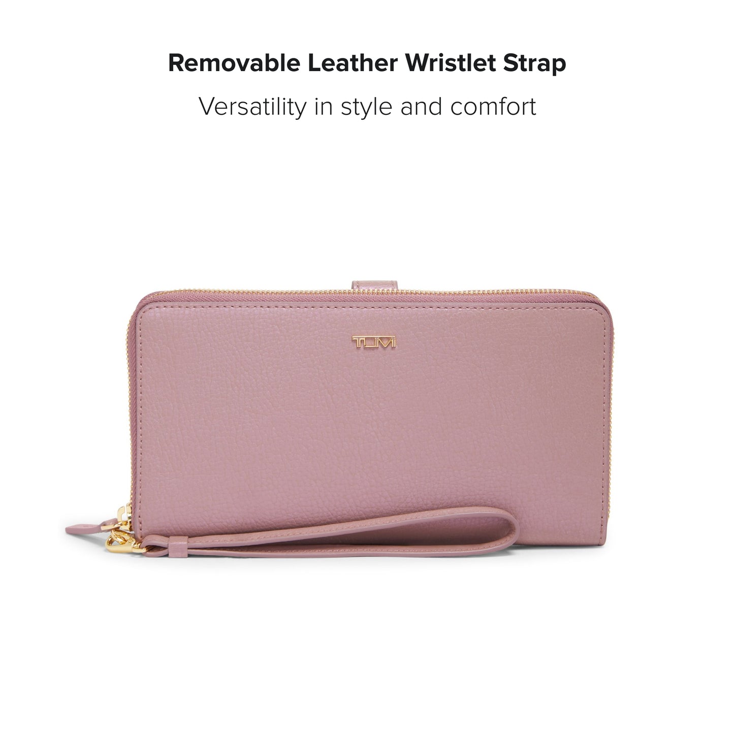 TUMI - Belden Travel Wallet for Women - Pearl Pink