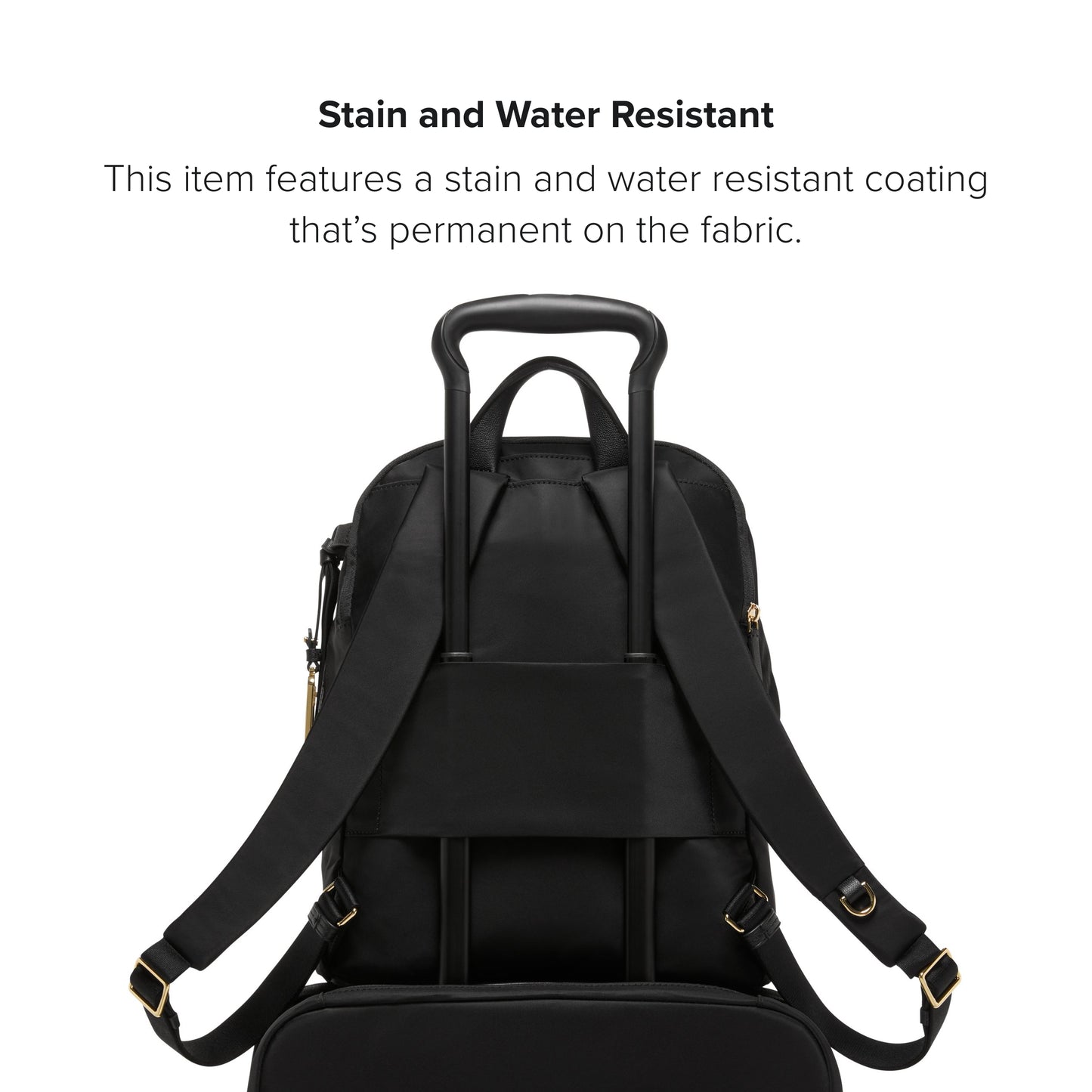 TUMI - Voyageur Halsey Backpack - Travel Backpack - For Business, Fashion, Commute - Holds Up to 14" Screens - Black & Gold