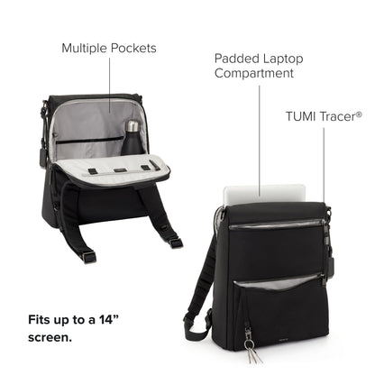 TUMI Voyageur Leigh Backpack/Tote Black/Gunmetal One Size