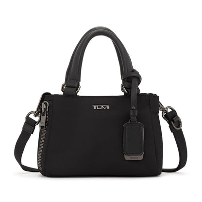 TUMI - Voyageur Valetta Micro Tote - Purse for Business & Travel - Stain & Water-Resistant - Removable Crossbody Strap - Black & Gunmetal
