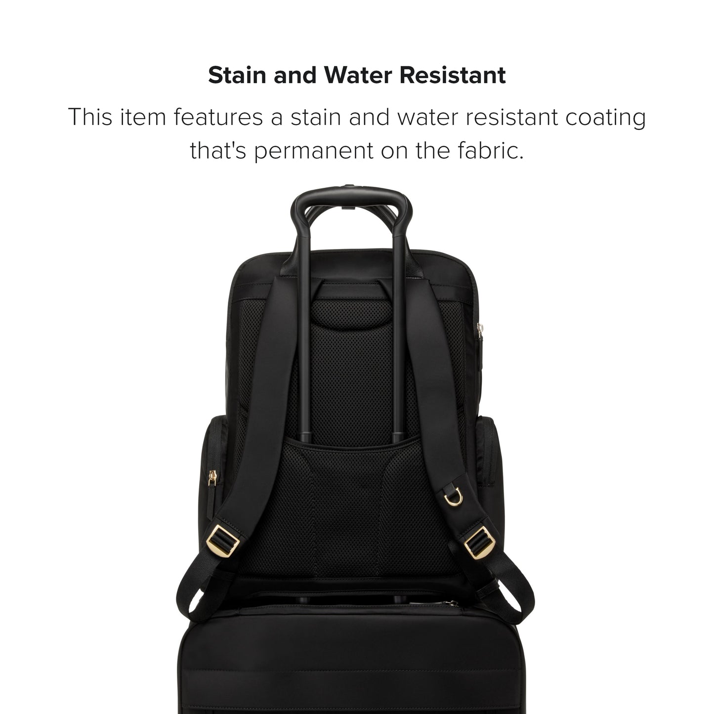 TUMI - Voyageur Atlanta Backpack - Travel Backpack for Women - For Business, Commute - Holds Up to 17" Laptop - Black - Gold Hardware