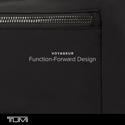 TUMI - Voyageur Adelaide Hobo Crossbody - Sling Bag for Women - Everyday Travel Purse - Removable Strap - TUMI Tracer - Black & Gunmetal Hardware