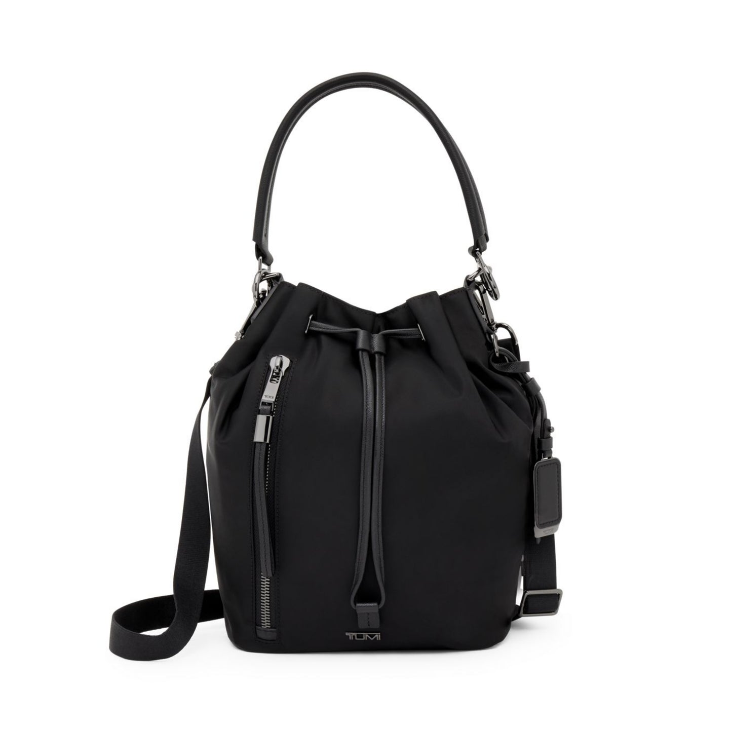TUMI Voyageur Sabetha Bucket Crossbody - Black/Gunmetal