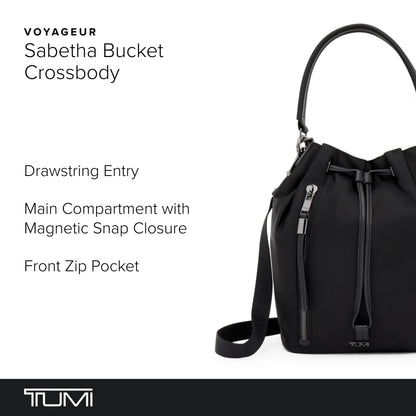 TUMI Voyageur Sabetha Bucket Crossbody - Black/Gunmetal