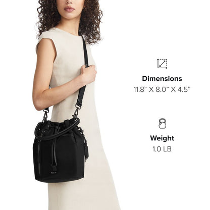 TUMI Voyageur Sabetha Bucket Crossbody - Black/Gunmetal