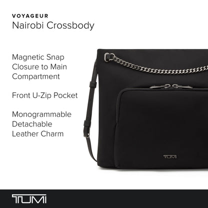 TUMI Voyageur Nairobi Crossbody - Black/Gunmetal