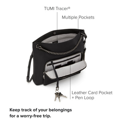 TUMI Voyageur Nairobi Crossbody - Black/Gunmetal