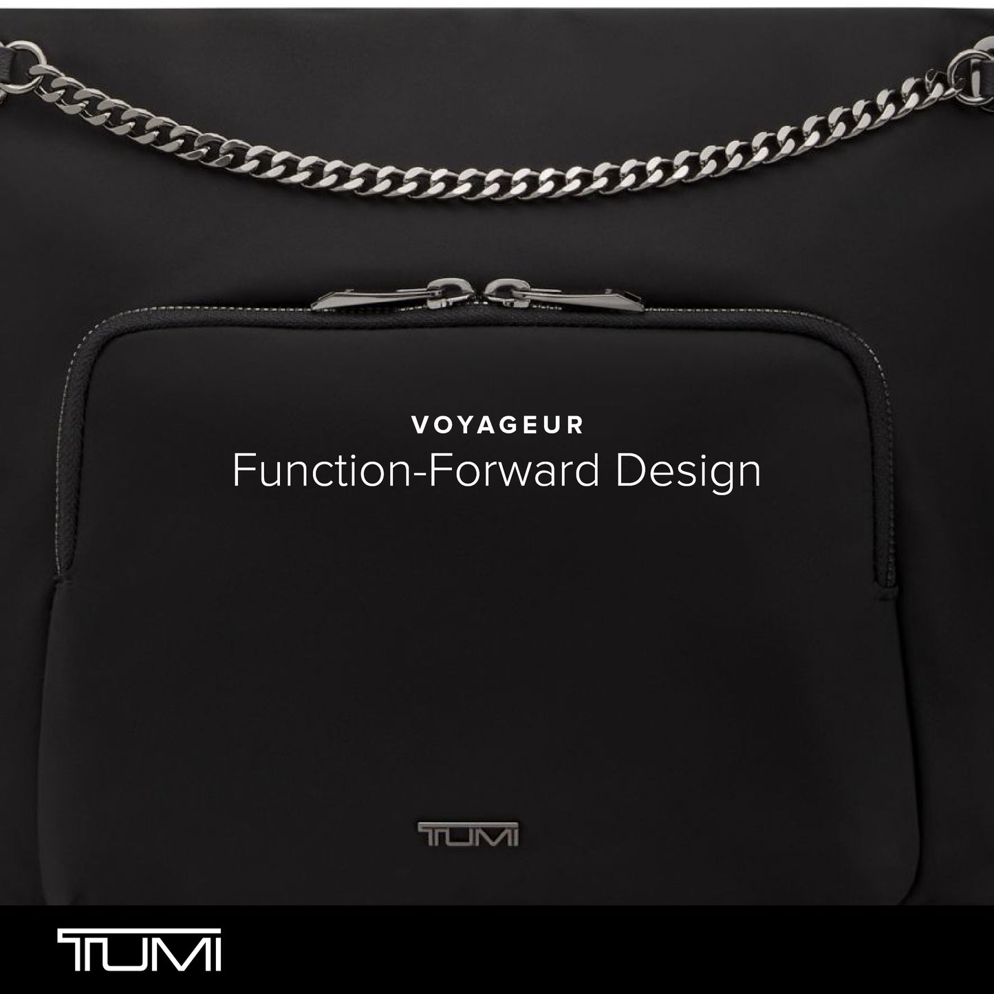 TUMI Voyageur Nairobi Crossbody - Black/Gunmetal