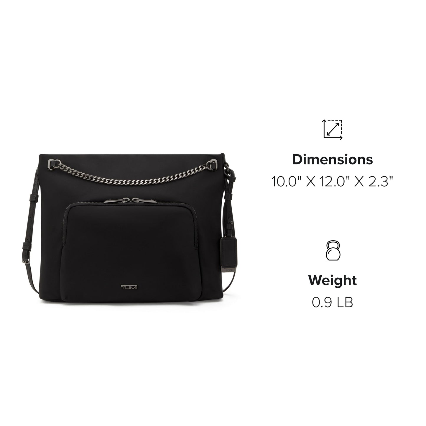 TUMI Voyageur Nairobi Crossbody - Black/Gunmetal