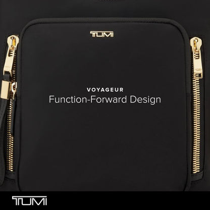 TUMI - Voyageur Tyler Crossbody - Nylon Crossbody Bag - Business, Travel Bag - Stain, Water-Resistant - Stylish Purse - Black & Gold