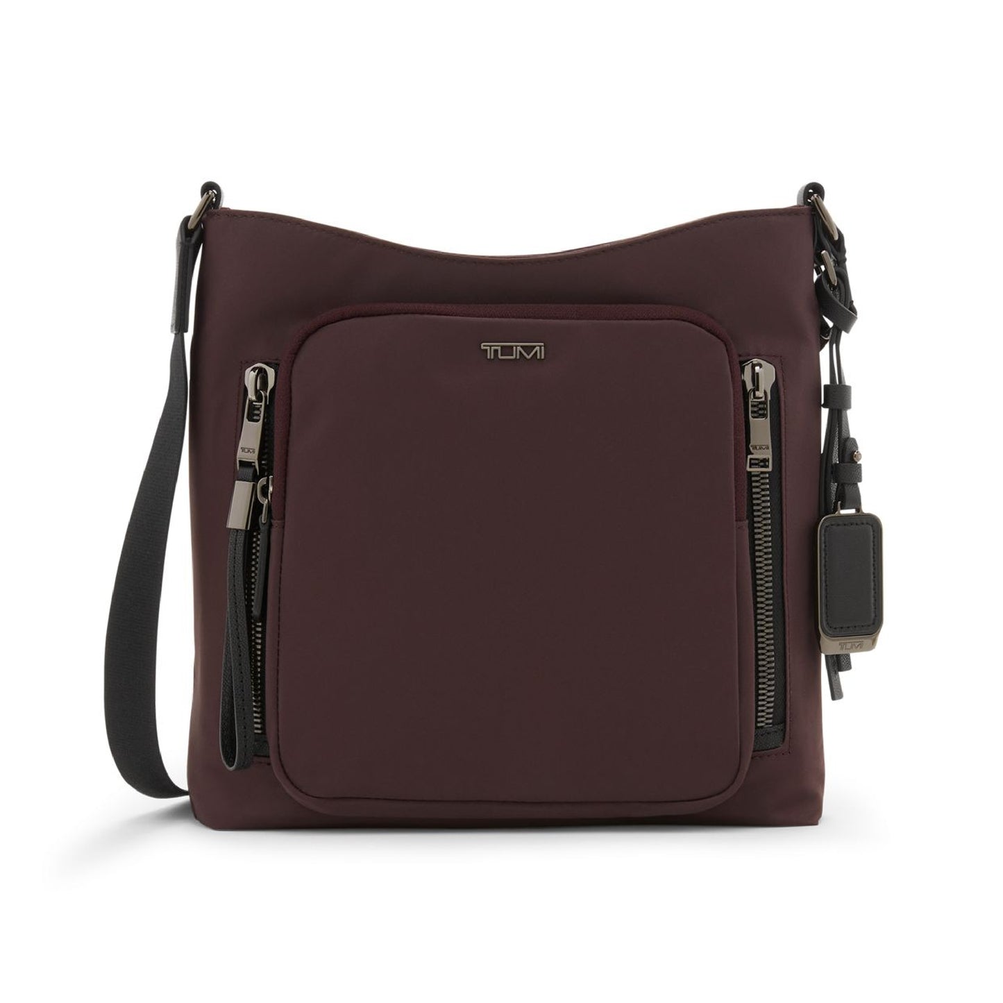 TUMI - Voyageur Tyler Crossbody - Nylon Crossbody Bag - Business, Travel Bag - Stain, Water-Resistant - Stylish Purse - Deep Plum