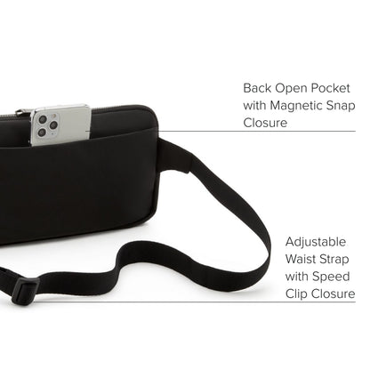 TUMI - Voyageur Manele Hip Bag - Men's & Women's Waist Pack - Black/Gunmetal