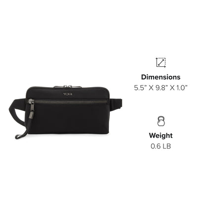 TUMI - Voyageur Manele Hip Bag - Men's & Women's Waist Pack - Black/Gunmetal