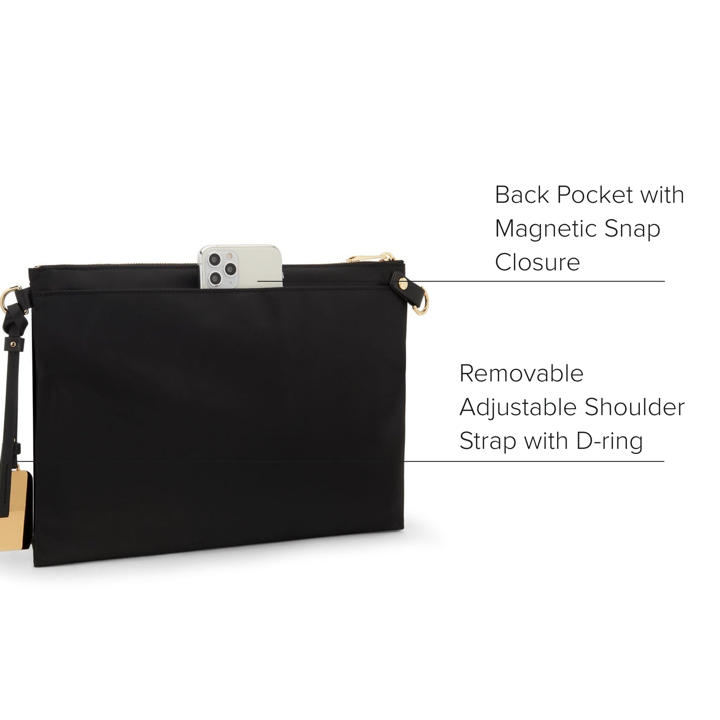 TUMI Voyageur Patna Sling - Black/Gold