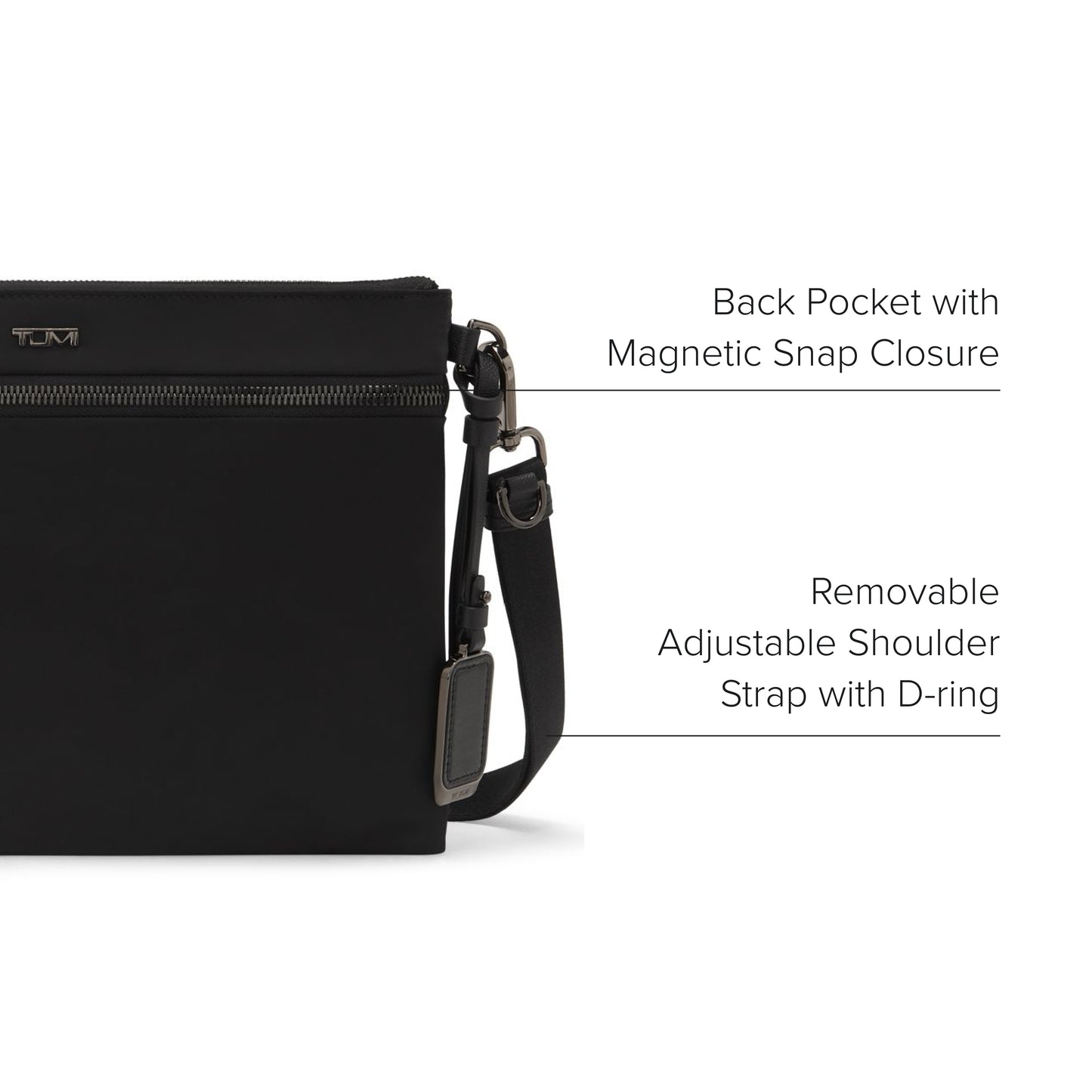 TUMI Voyageur Patna Sling - Black/Gunmetal