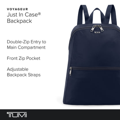 TUMI - Just In Case Foldable Backpack - Lightweight, Compact Travel Backpack - For One Bag Travel - 15.5" X 12.3" X 4.5" - Dark Indigo