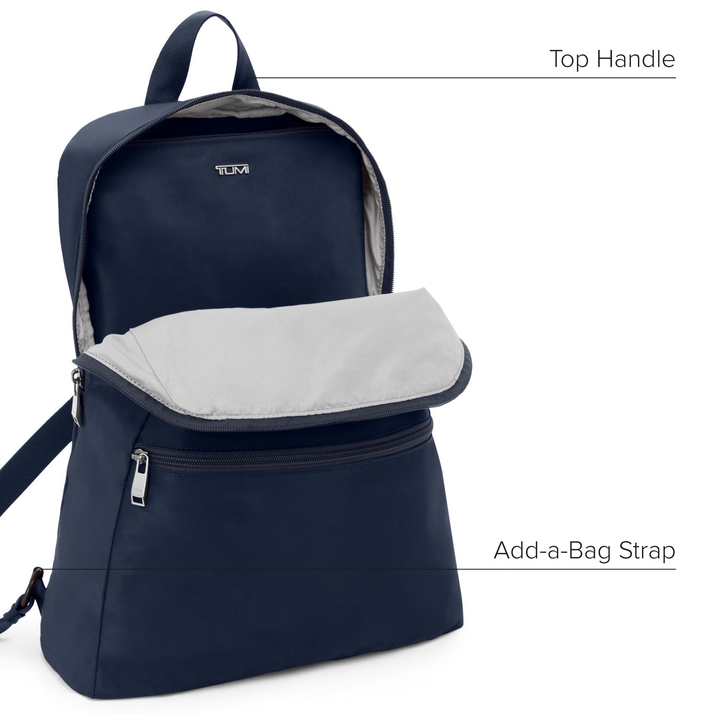 TUMI - Just In Case Foldable Backpack - Lightweight, Compact Travel Backpack - For One Bag Travel - 15.5" X 12.3" X 4.5" - Dark Indigo