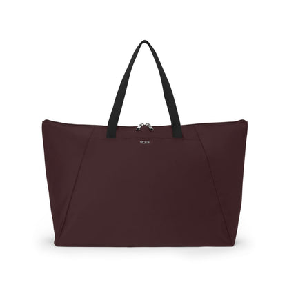 TUMI - Just In Case Tote - Foldable, Lightweight and Compact, Packable Travel Bag - Folds Into Included Pouch - Large, Deep Plum