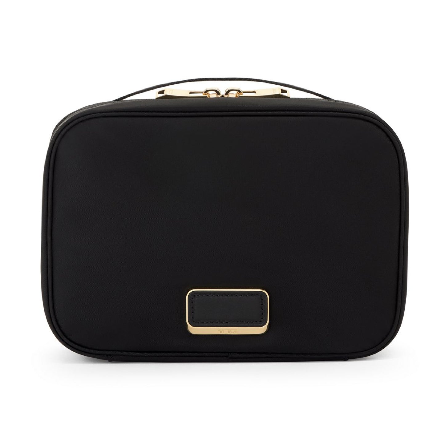 TUMI - Voyageur Tammin Cosmetic - Makeup Organizer Bag for Travel - Premium Toiletry Bag - Stain & Water-Resistant Material - Black & Gold