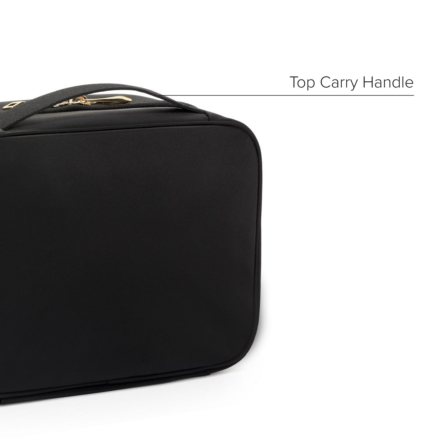 TUMI - Voyageur Tammin Cosmetic - Makeup Organizer Bag for Travel - Premium Toiletry Bag - Stain & Water-Resistant Material - Black & Gold