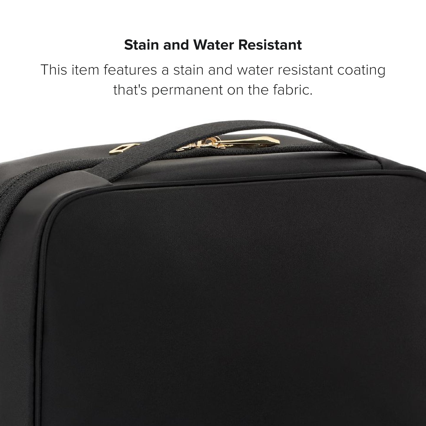 TUMI - Voyageur Tammin Cosmetic - Makeup Organizer Bag for Travel - Premium Toiletry Bag - Stain & Water-Resistant Material - Black & Gold