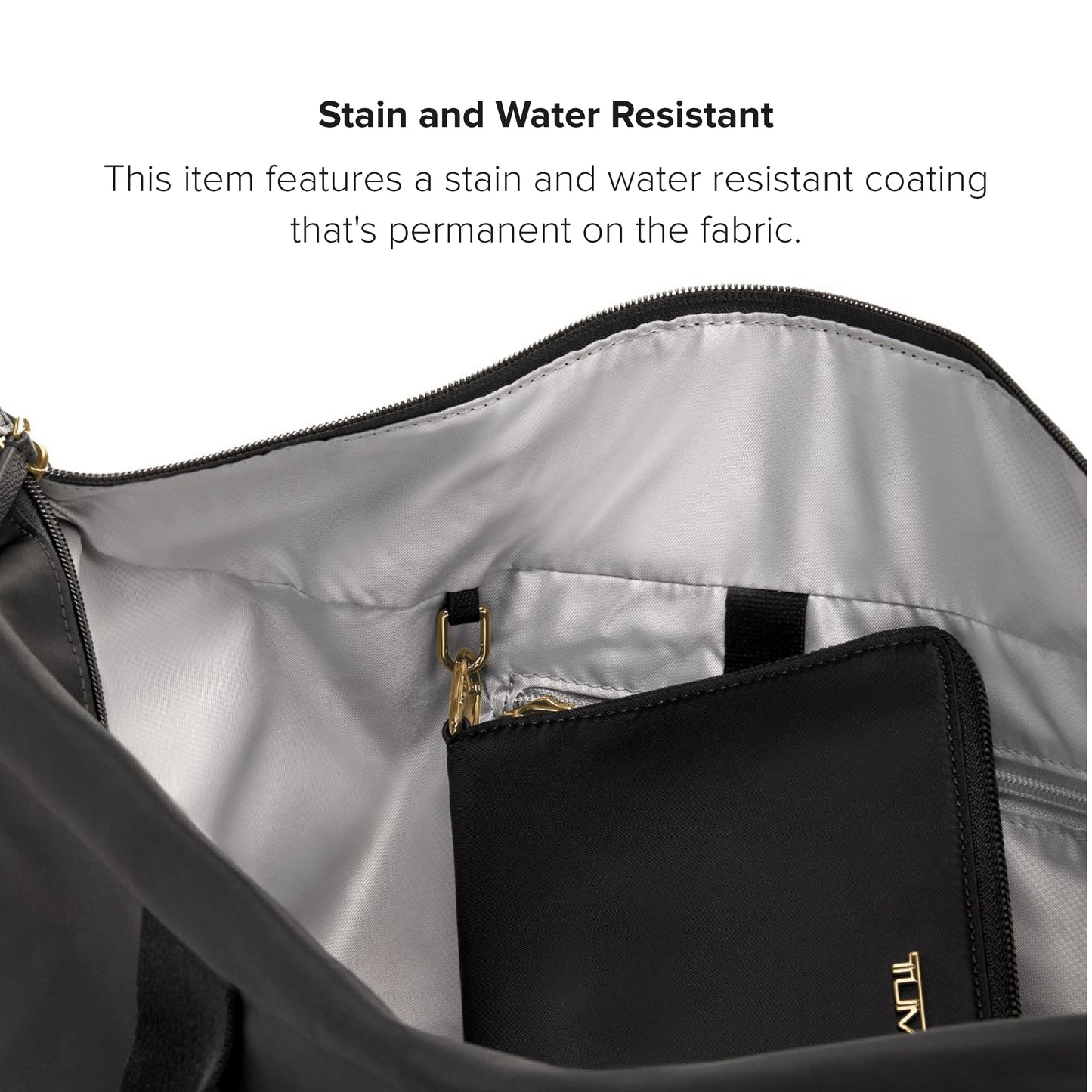 TUMI - Voyageur Vevay Jewelry Portfolio - Women's Travel Friendly Case for Necklaces, Earrings, Rings - Black & Gold