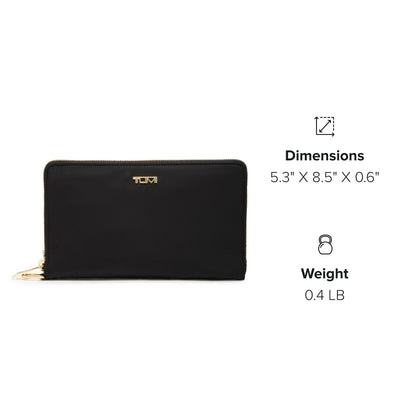 TUMI - Voyageur Vevay Jewelry Portfolio - Women's Travel Friendly Case for Necklaces, Earrings, Rings - Black & Gold