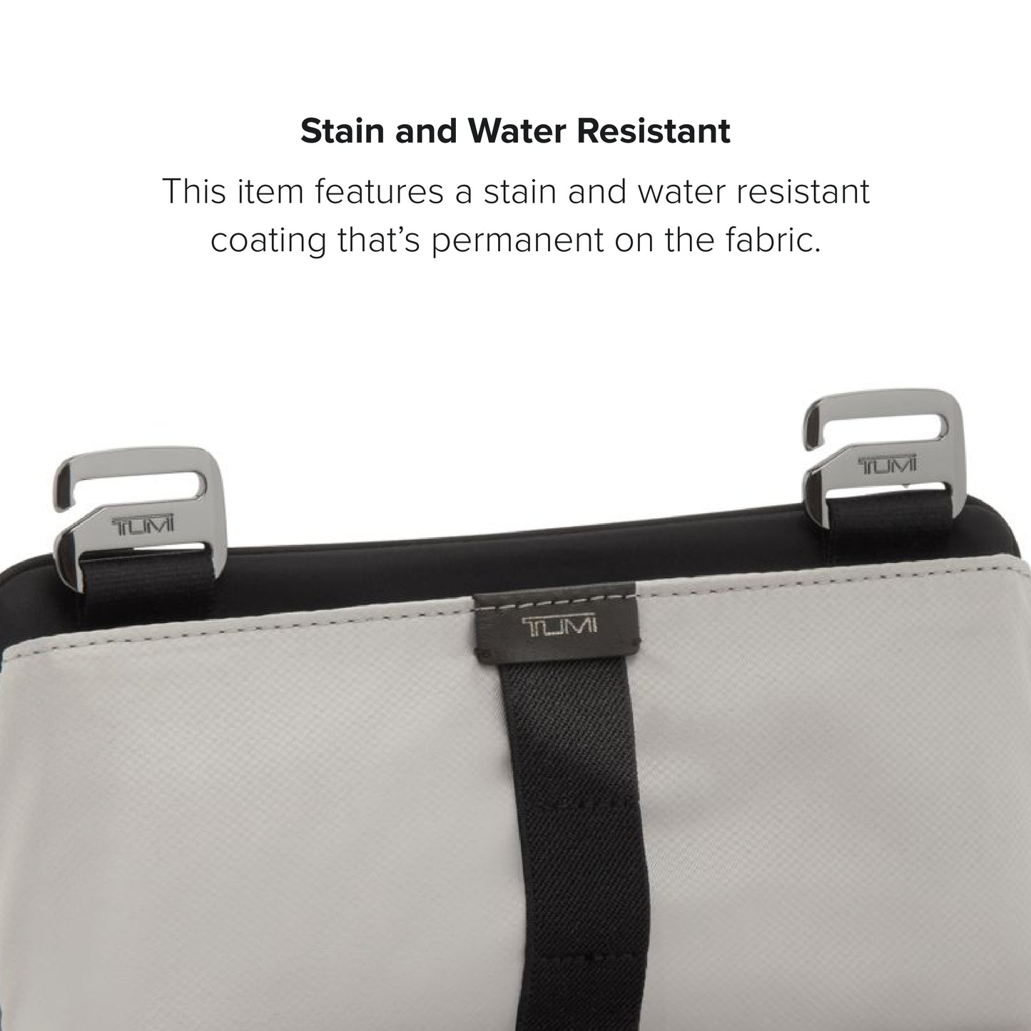 TUMI - Plus Small Organizer - Foldable Travel Organizer Perfect for Sunglasses, Toiletries, Makeup - Stain & Water-Resistant - Black & Gunmetal