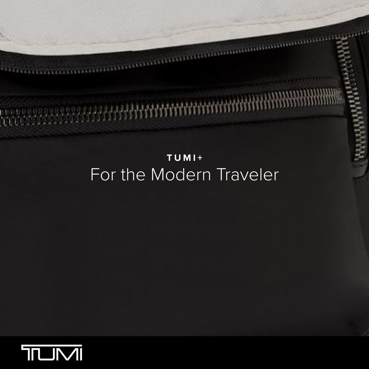 TUMI - Plus Small Organizer - Foldable Travel Organizer Perfect for Sunglasses, Toiletries, Makeup - Stain & Water-Resistant - Black & Gunmetal