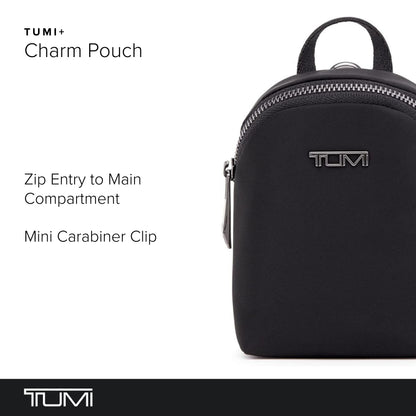 TUMI TUMI+ Charm Pouch - Black/Gunmetal