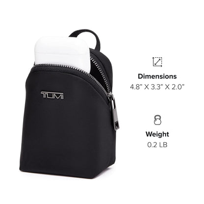 TUMI TUMI+ Charm Pouch - Black/Gunmetal