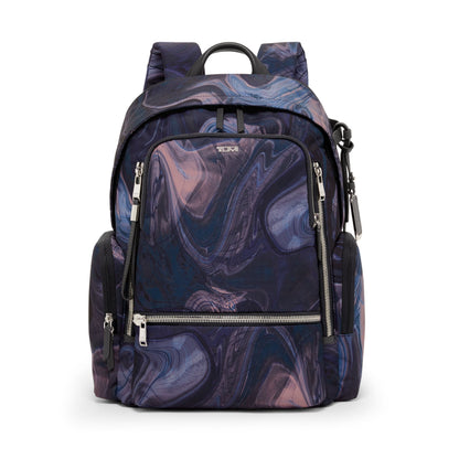 TUMI - Voyageur Celina Backpack - Women's Work and Travel Bag - 16.0" X 10.6" X 6.5" - Holds Up to 16" Laptop - Navy Liquid Print