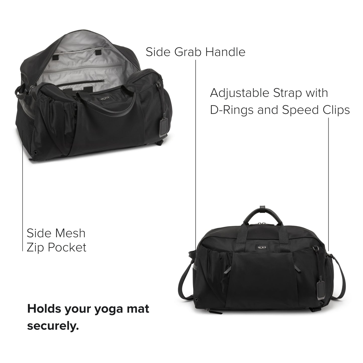 TUMI Voyageur Malta Duffel/Backpack - Black/Gunmetal