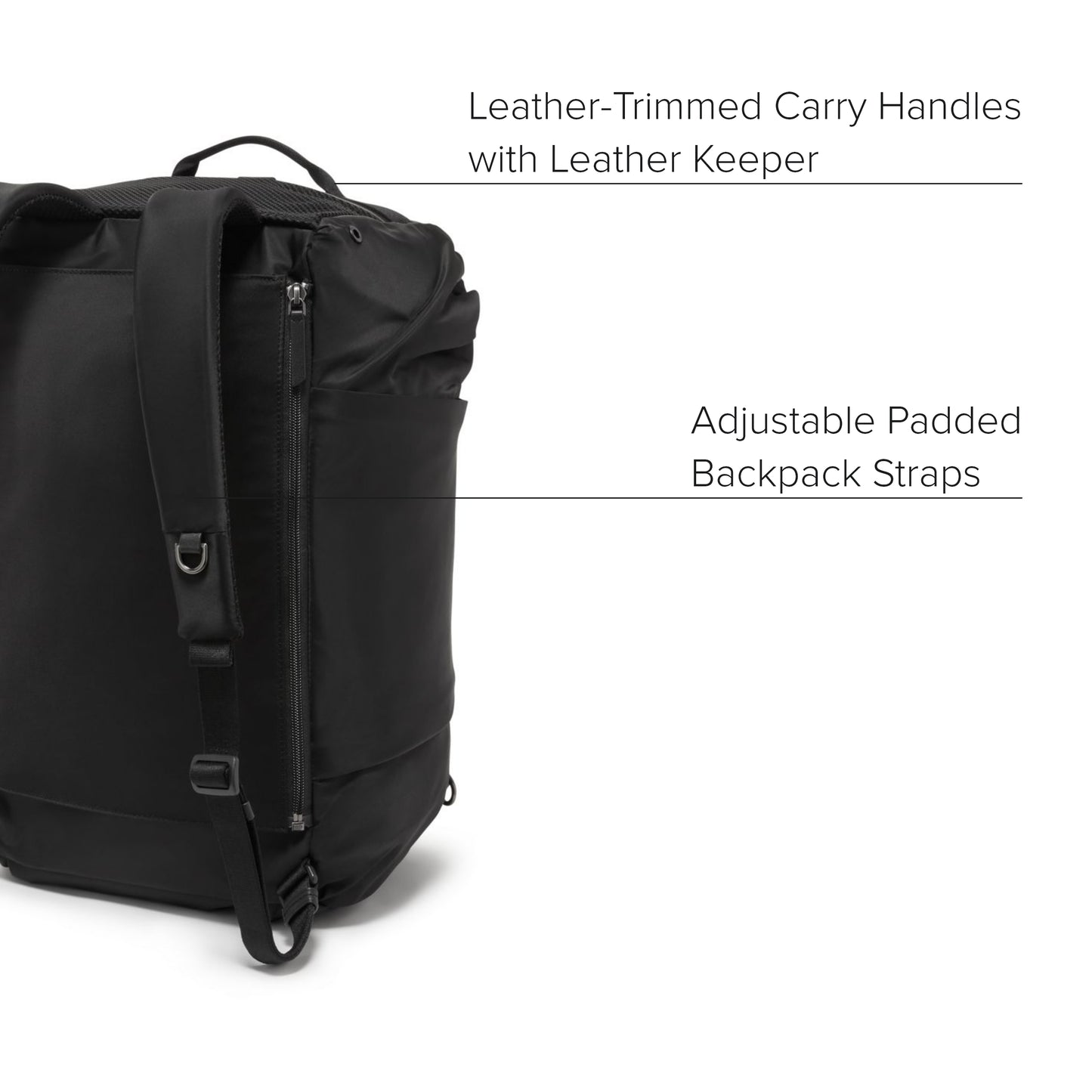 TUMI Voyageur Malta Duffel/Backpack - Black/Gunmetal