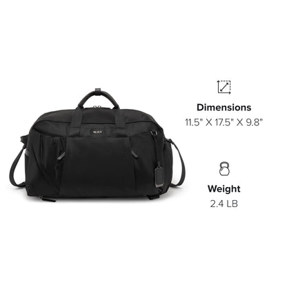 TUMI Voyageur Malta Duffel/Backpack - Black/Gunmetal