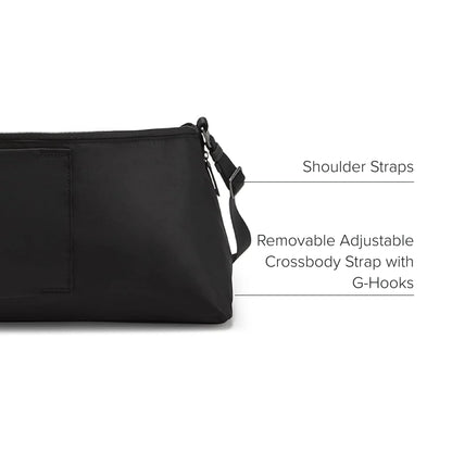 TUMI Voyageur Kauai Yoga Sling/Tote - Travel Sling, Tote & Yoga Bag - Black - With Gunmetal Hardware - 8.8" X 25.0" X 7.5"