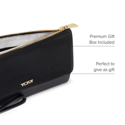 TUMI Voyageur Travel Wallet - Black/Gold