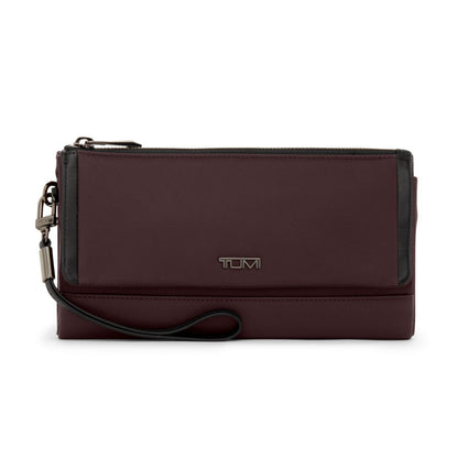 TUMI - Voyageur Travel Wallet for Women - Deep Plum
