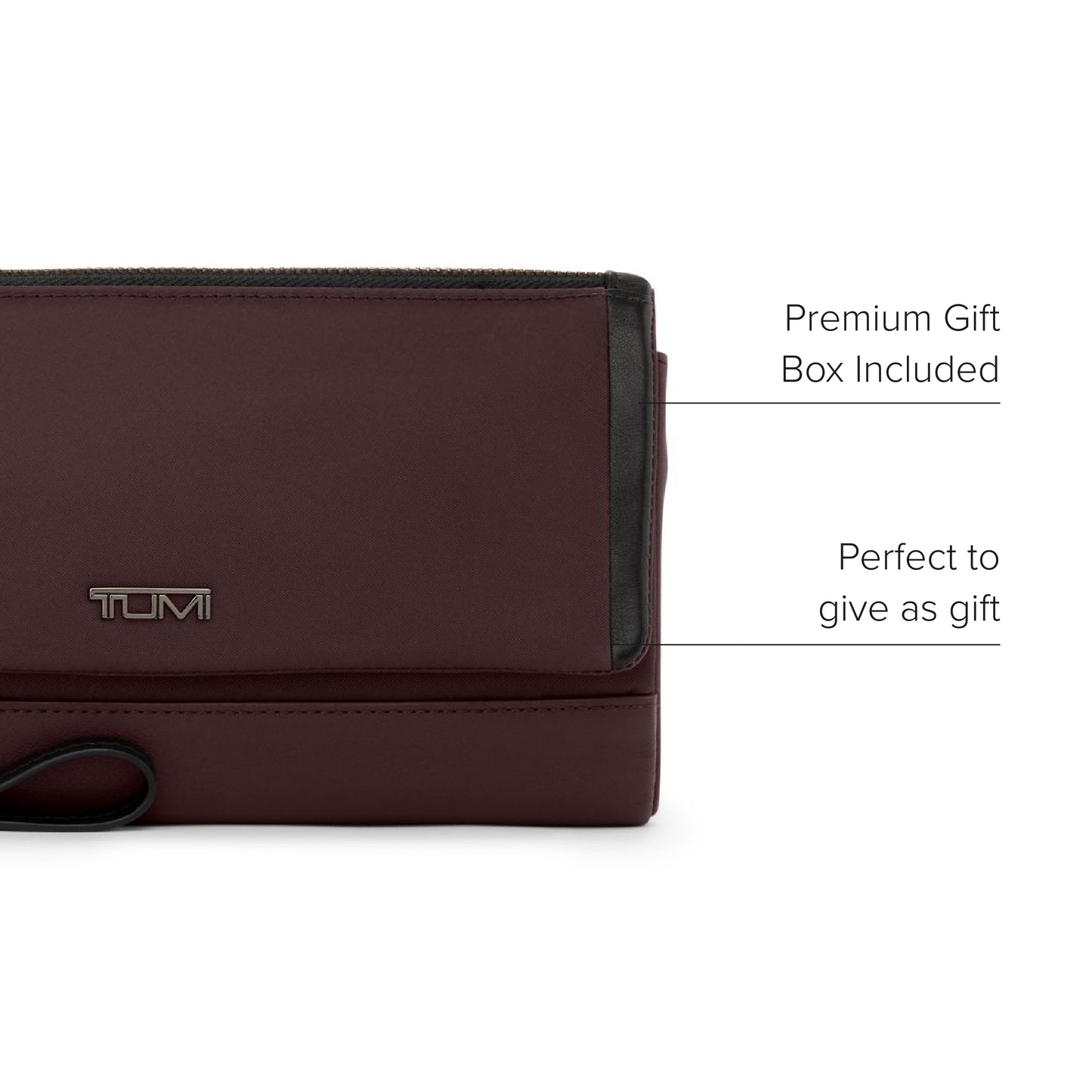 TUMI - Voyageur Travel Wallet for Women - Deep Plum
