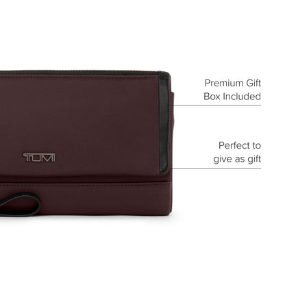 TUMI - Voyageur Travel Wallet for Women - Deep Plum