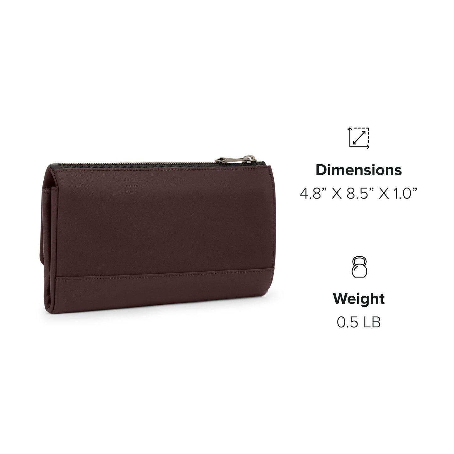 TUMI - Voyageur Travel Wallet for Women - Deep Plum