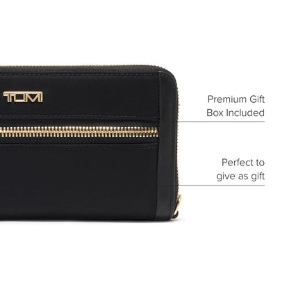 TUMI Voyageur Zip-Around Continental - Black/Gold