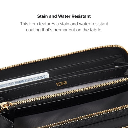 TUMI Voyageur Zip-Around Continental - Black/Gold