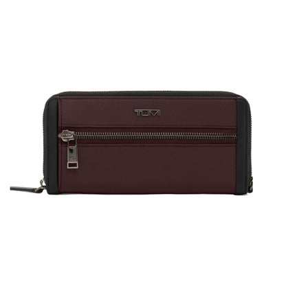 TUMI - Voyageur Zip-Around Continental Wallet for Women - Deep Plum