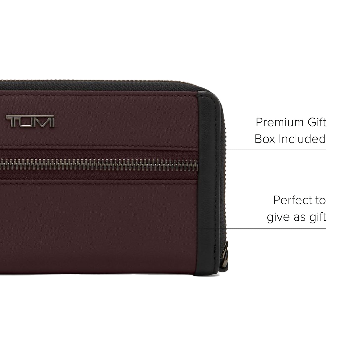 TUMI - Voyageur Zip-Around Continental Wallet for Women - Deep Plum